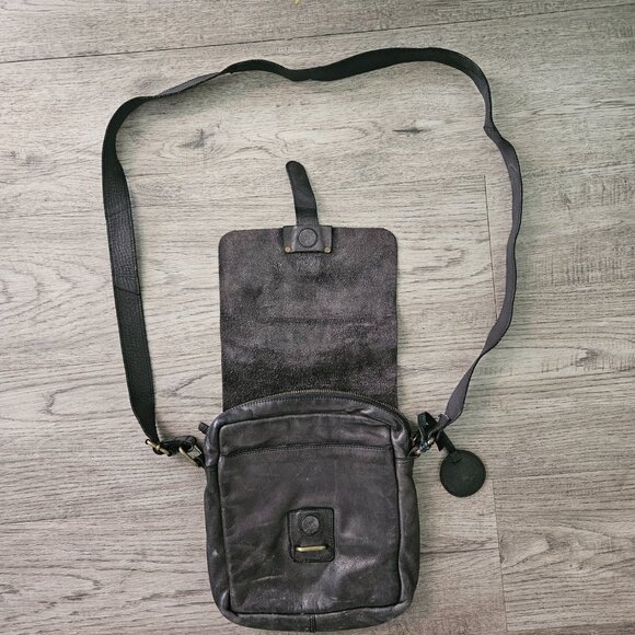 Harbour 2nd Leather Crossbody Messenger Bag – Brown Distressed Style - Picture 6 of 10